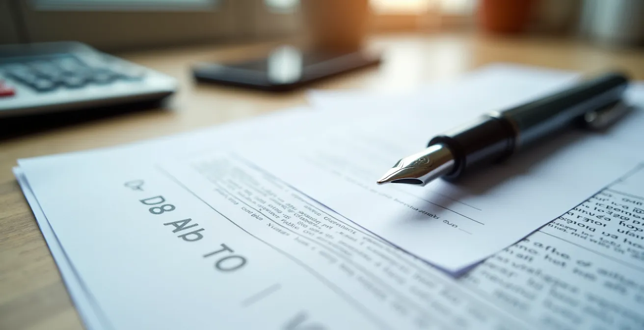 Mesa con documentos de tramitación del Plan MOVES III organizados